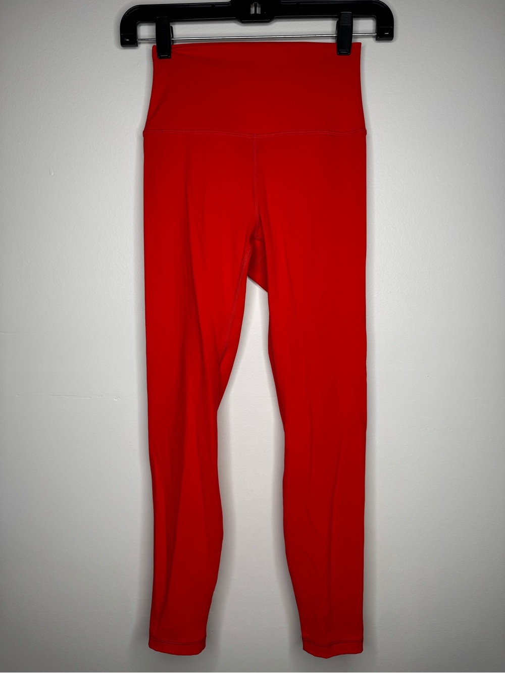High-Waist Red Leggings
